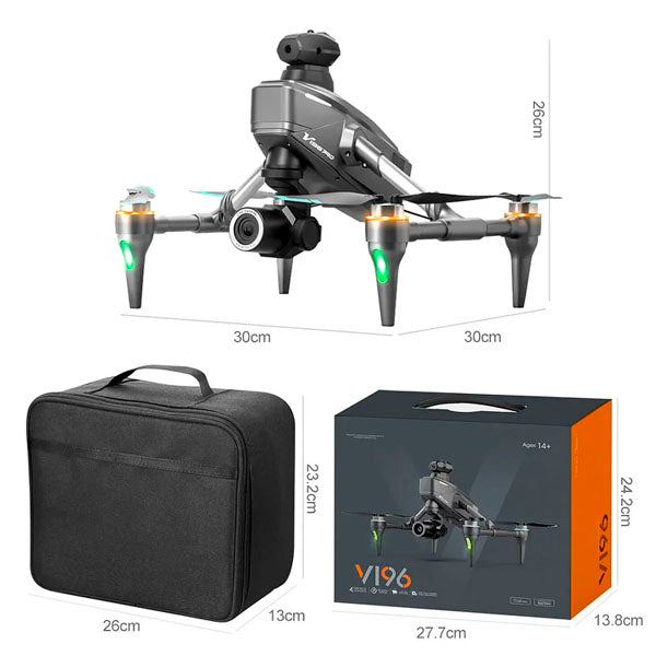 ❄🎄New Year's Special 2025⛄🔔 Drone with 8K camera for adults, v196 rc quadcopter with auto return, follow me, brushless motor, circular flight, waypoint, altitude hold, headless mode, 59 minutes long flight time!!