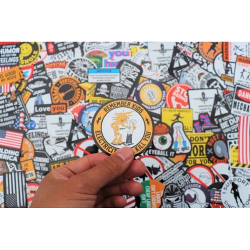 100pcs Hard Hat Stickers Pack(DIRTY) - Perfect for Helmets, Toolboxes..