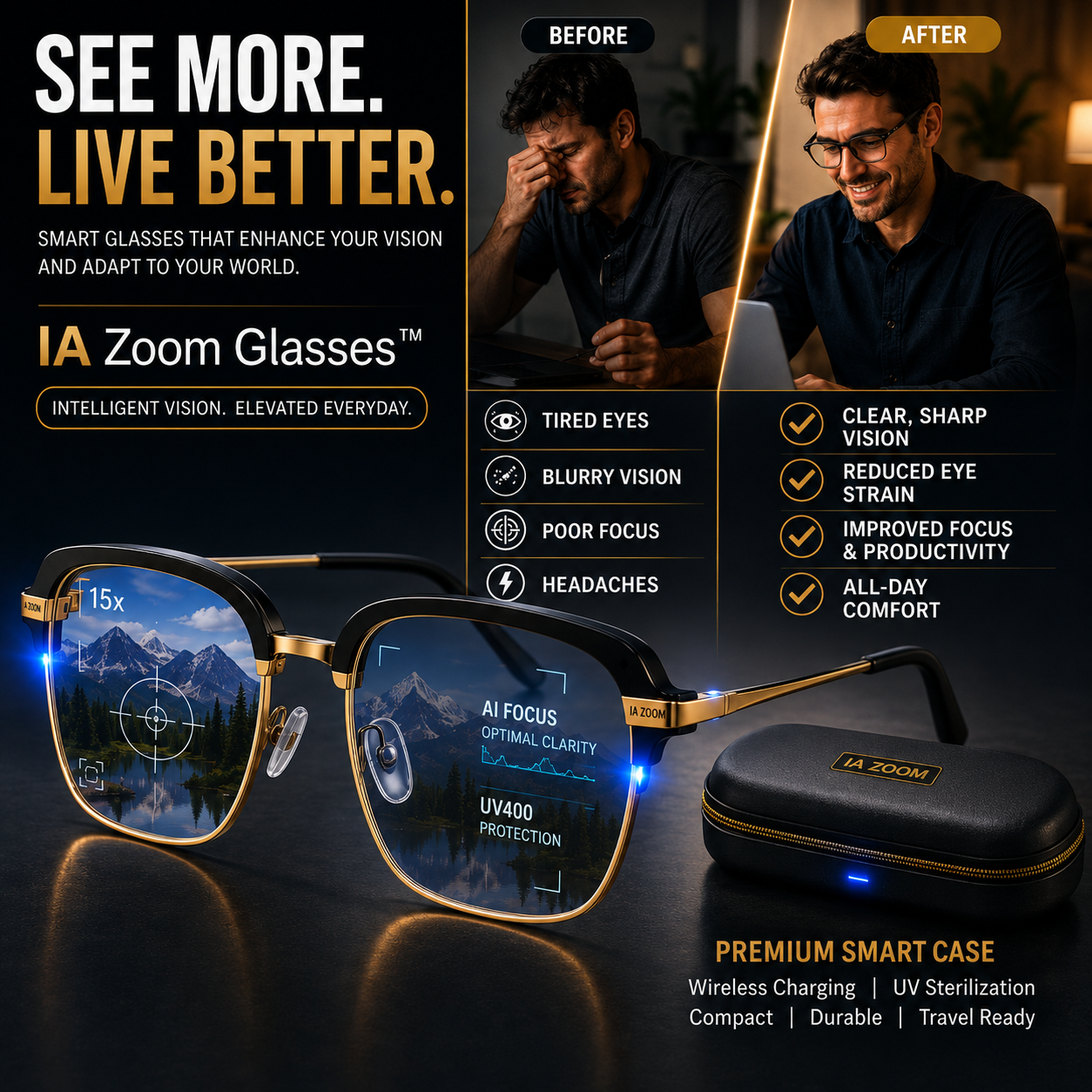 IA Zoom Glasses™ See Farther. Focus Smarter. Live Clearer