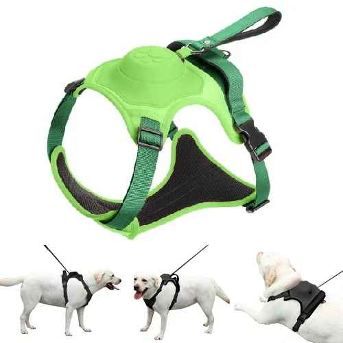 2-in-1 No Pull Dog Harness & Retractable