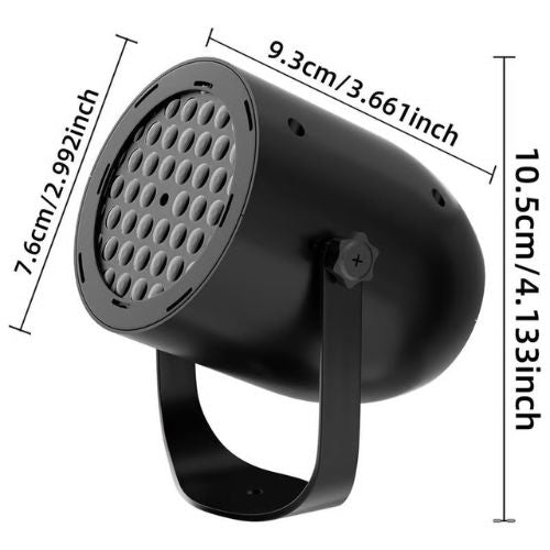 USB Rotating LED Christmas Projector Light - Holiday Party Atmosphere Lamp