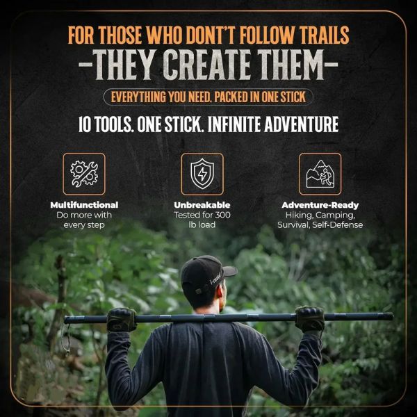 ⏰ Limited Time Offer – 50% Off! 🎉MULTI-FUNCTIONAL TACTICAL SURVIVAL STICK