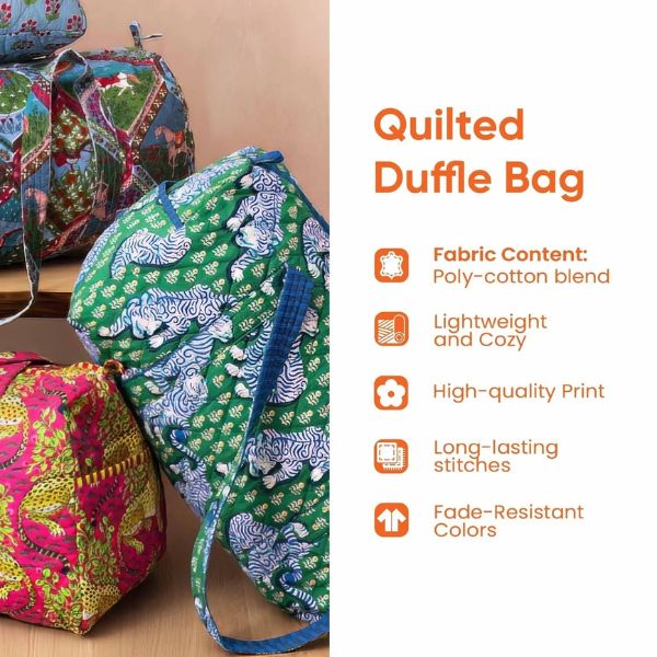 Hippie Journey Quilted Duffle Bag - Unique Edition