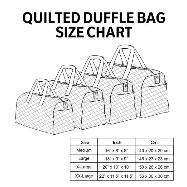 Hippie Journey Quilted Duffle Bag - Unique Edition