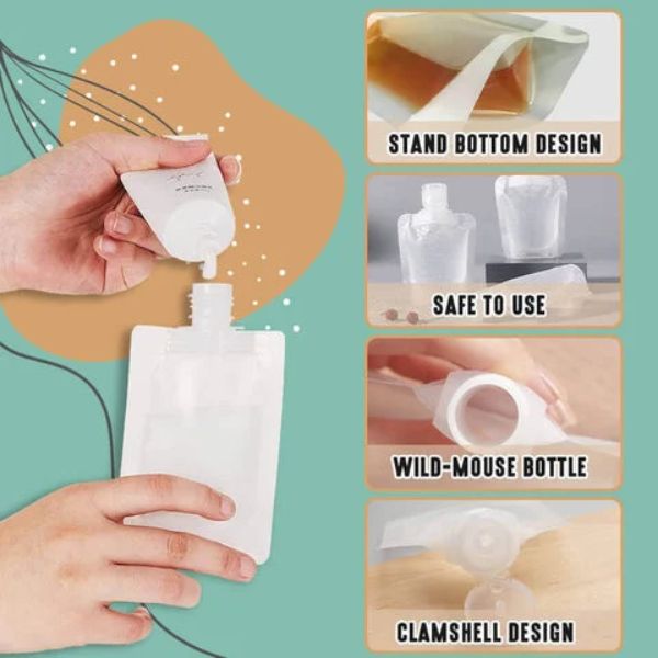 Reusable Eco-Friendly Bag For Storing Liquid Makeup
