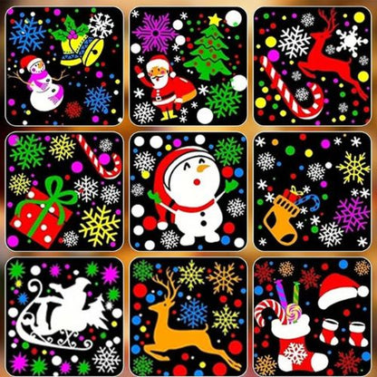 USB Rotating LED Christmas Projector Light - Holiday Party Atmosphere Lamp