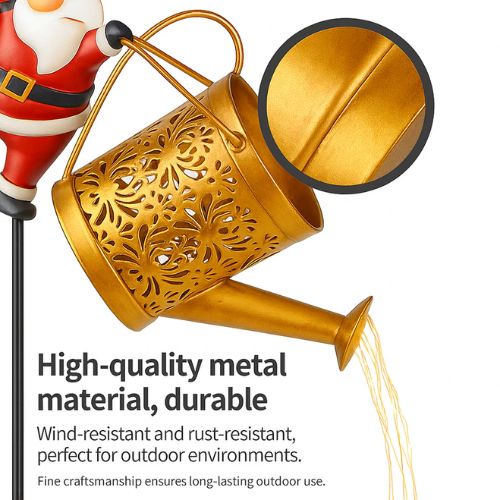 🎅 Santa's Magical Solar Watering Can Light ✨