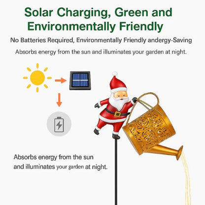 🎅 Santa's Magical Solar Watering Can Light ✨