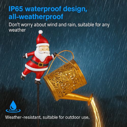 🎅 Santa's Magical Solar Watering Can Light ✨