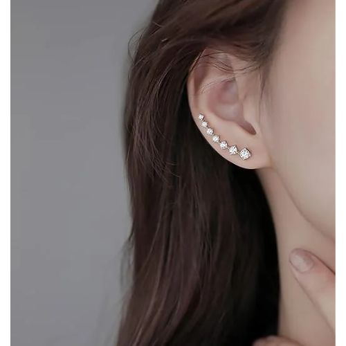 Seven Star Diamond Stud Earrings