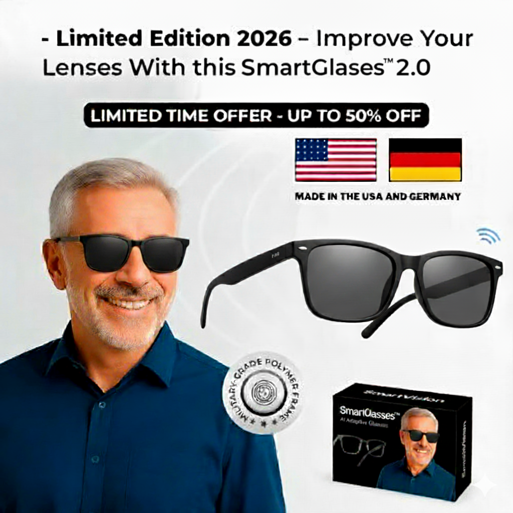 SmartGlasses™ Upgrade Your Lenses AI-powered Adaptive Glasses 2026