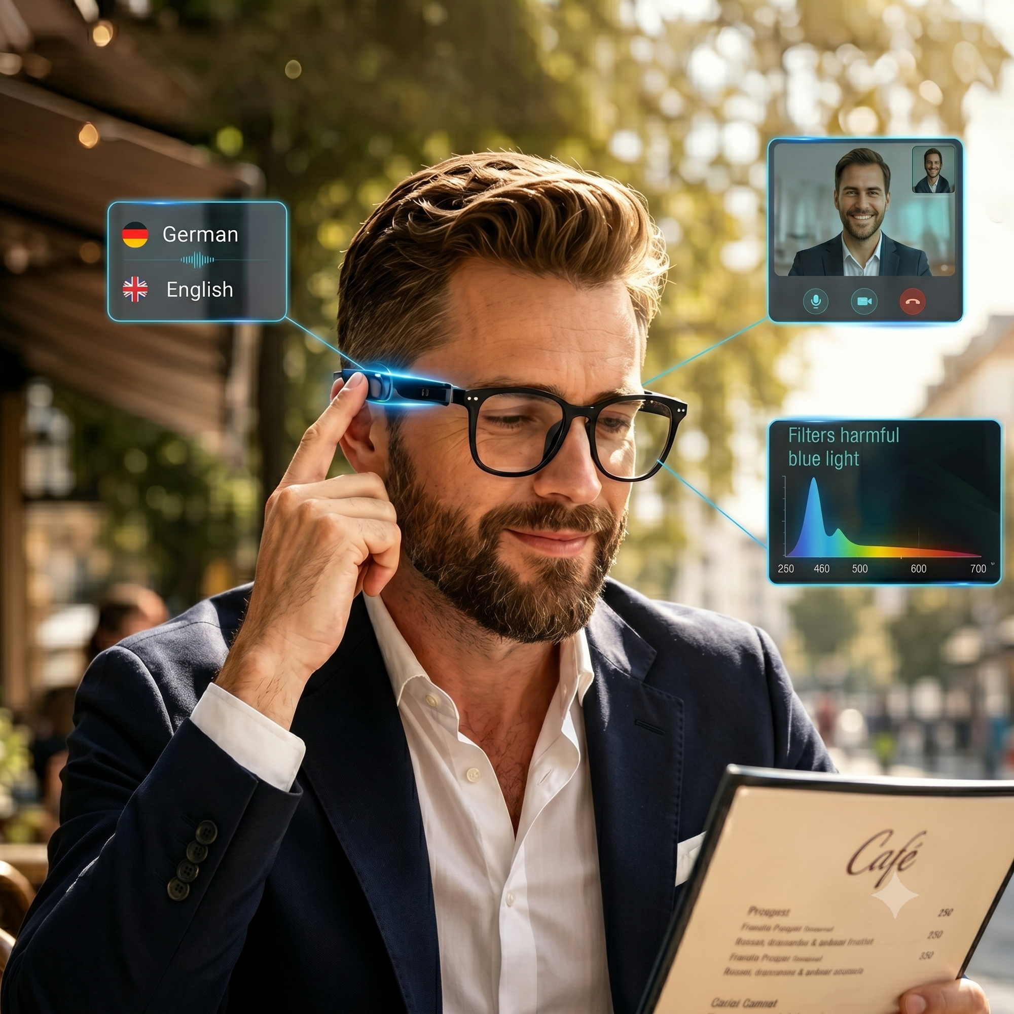 VisionMaxx™ – Smart Translation Sunglasses with AI Zoom