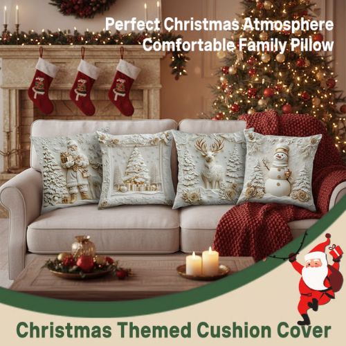 ⏰Last day⚡More than 50,000 sold! 💕Anti-allergic Christmas Themed Cushions🎁