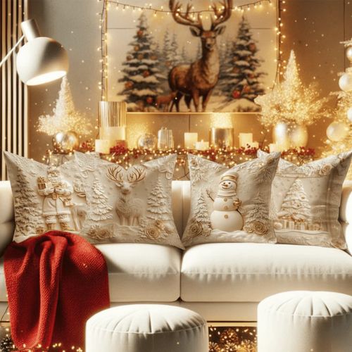 ⏰Last day⚡More than 50,000 sold! 💕Anti-allergic Christmas Themed Cushions🎁