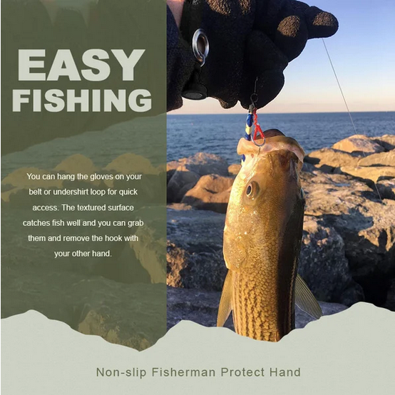 Blissfish™-Fishing Catching Gloves Non-slip Fisherman Protect Hand