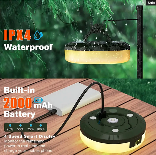 Multifunctional LED Outdoor Camping Colorful Atmosphere String Lights