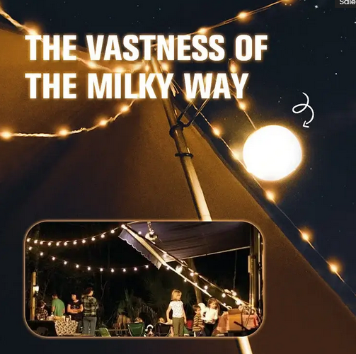 Multifunctional LED Outdoor Camping Colorful Atmosphere String Lights