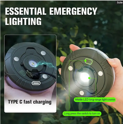 Multifunctional LED Outdoor Camping Colorful Atmosphere String Lights