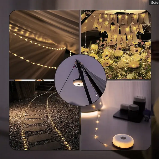 Multifunctional LED Outdoor Camping Colorful Atmosphere String Lights