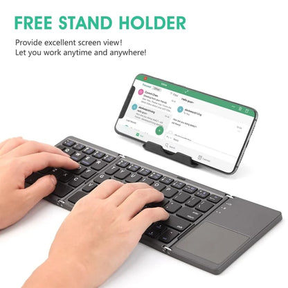 Foldable Bluetooth Keyboard with Touchpad