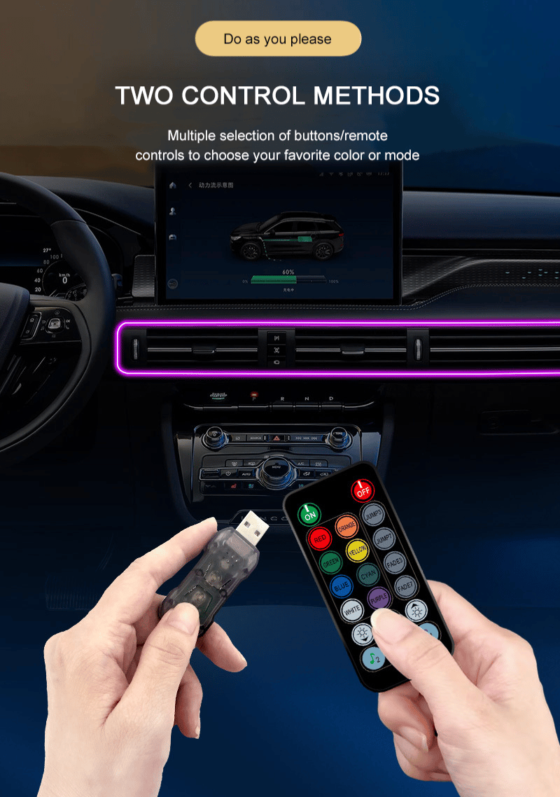 Personalized Car Light Strip Ambience