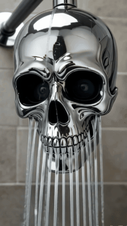 🎃Shower With terror!🎃 Skull-Shaped Watering Can