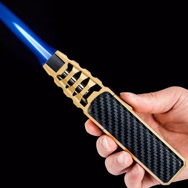 🔥Windproof Straight Torch Blue Flame Lighter