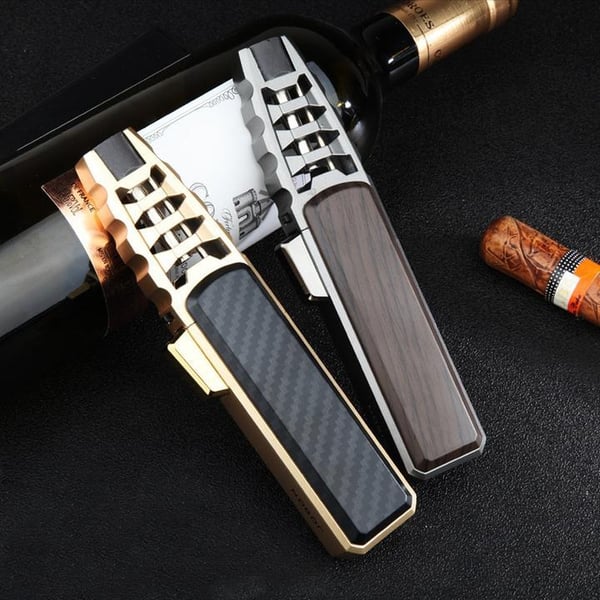 🔥Windproof Straight Torch Blue Flame Lighter