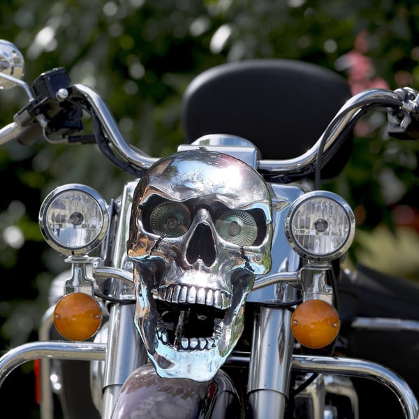 Skull Motorcycle Headlight