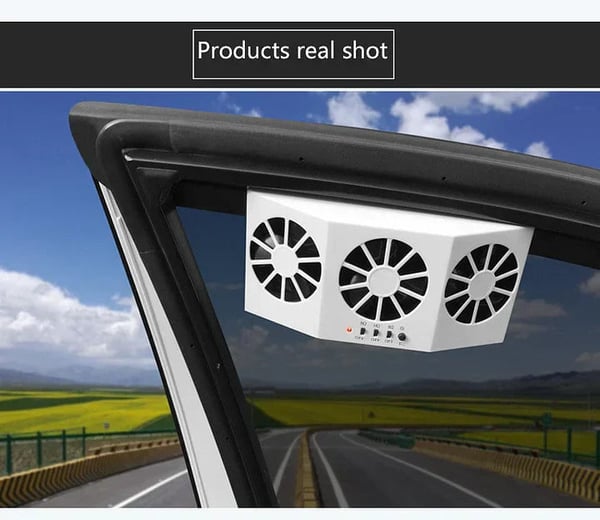 The New Solar Car Cooling Artifact 🧊[air circulation exhaust fan]🧊