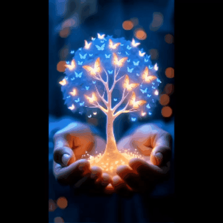 Butterfly Tree Of Tranquility And Peace