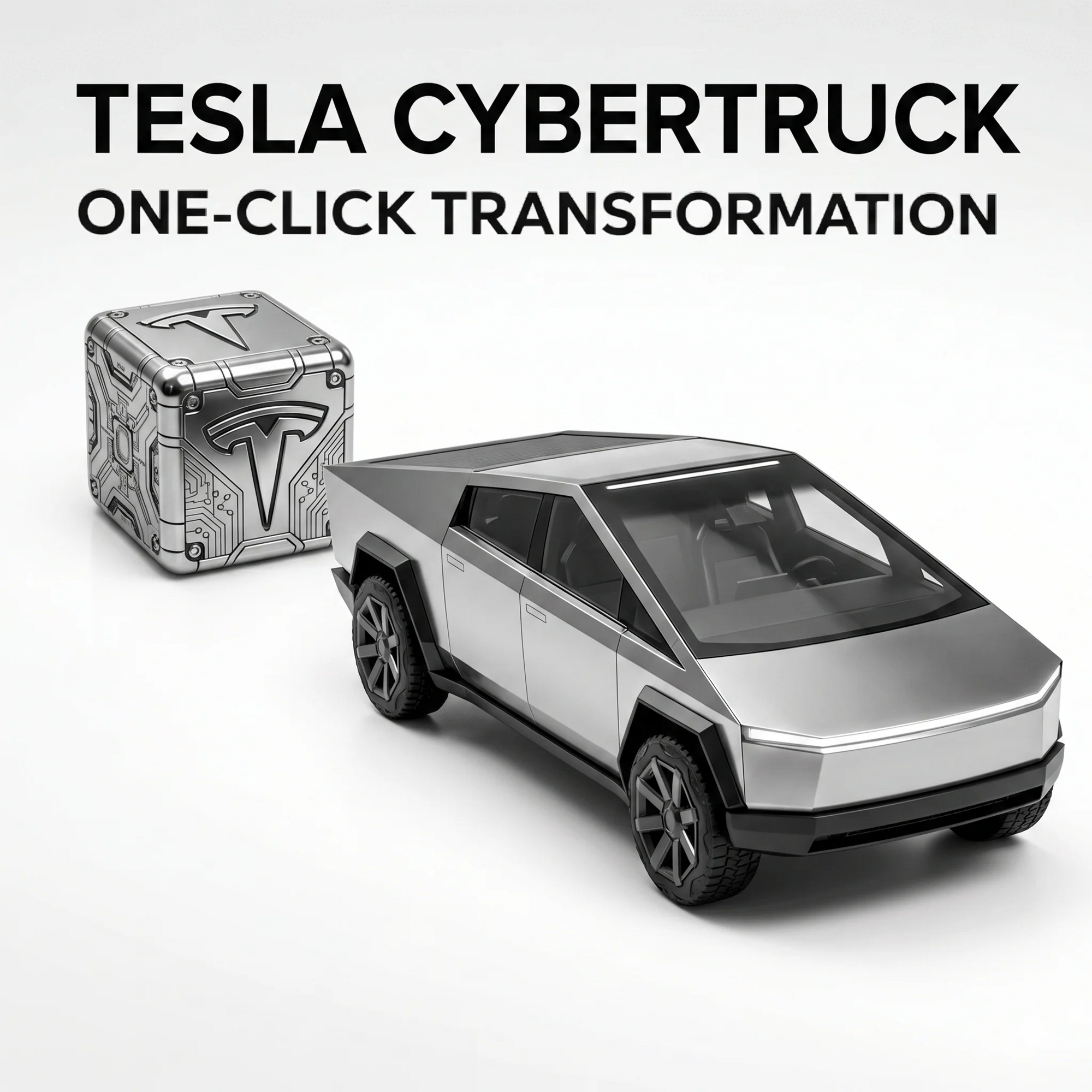 Mechanical Transformation Cube - Tesla CyberTruck
