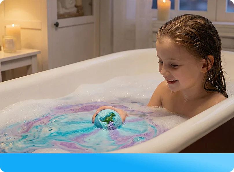 Bath Bombs + Surprise Ocean Toys Inside (Gift Box)