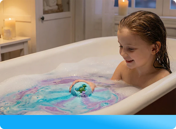 Bath Bombs + Surprise Ocean Toys Inside (Gift Box)