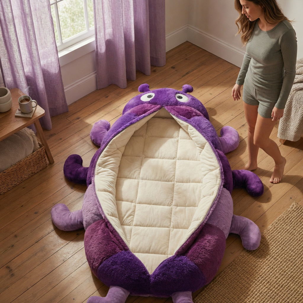 Caterpillar Cozy - The Softest And Most Fun Giant Bed in The World