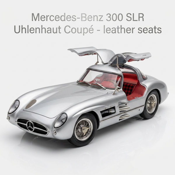 Upgrade your Mercedes-Benz 300 SLR Uhlenhaut Coupé and include leather seats