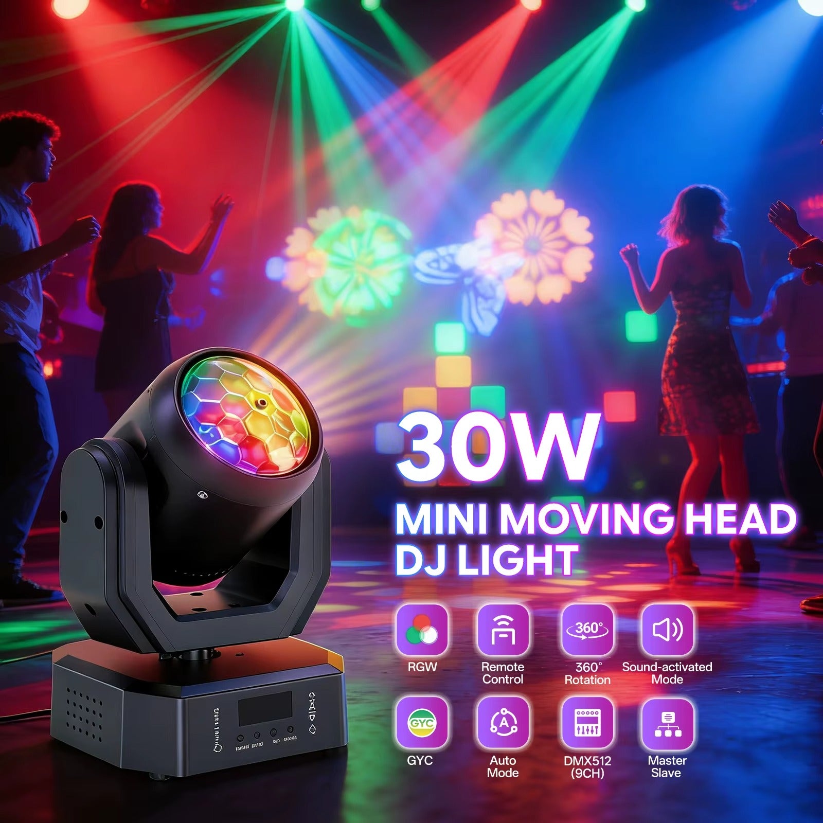 🔥FESTIVE FEAST DEAL! 50% OFF 🔥Colorful Rotating Magic Disco Ball Light