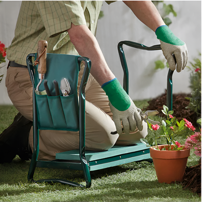 MULTI-PURPOSE GARDEN KNEELER BONUS TOOL POUCH