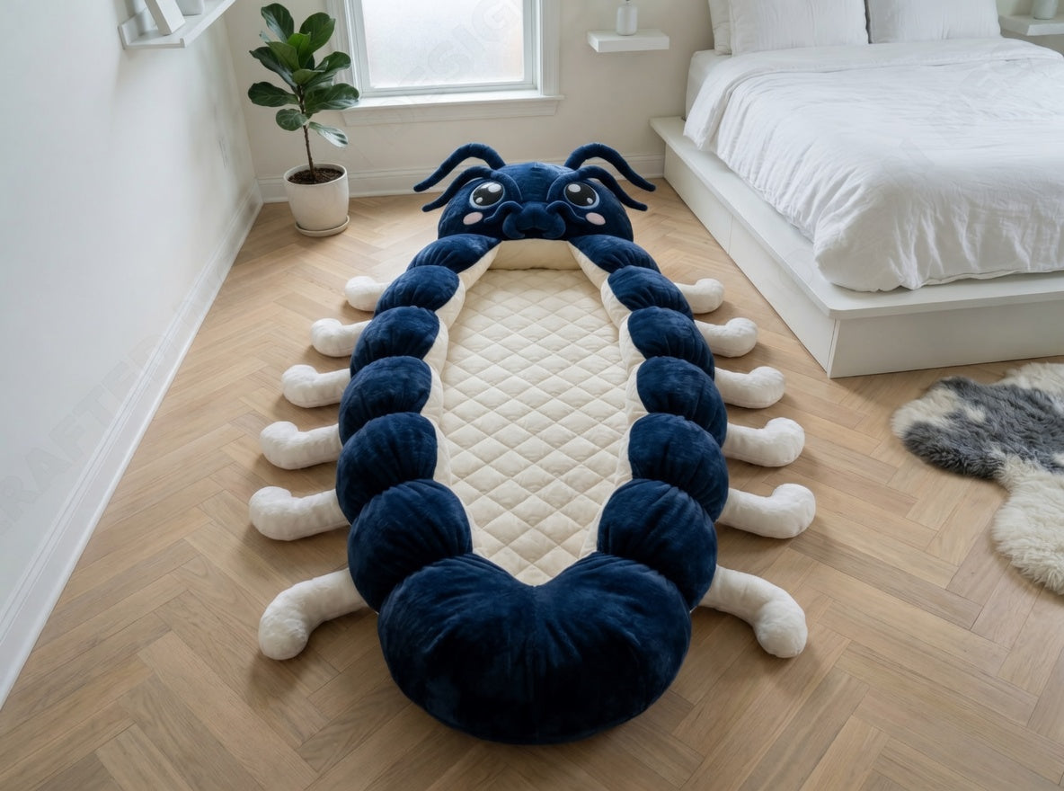 Caterpillar Cozy - The Softest And Most Fun Giant Bed in The World