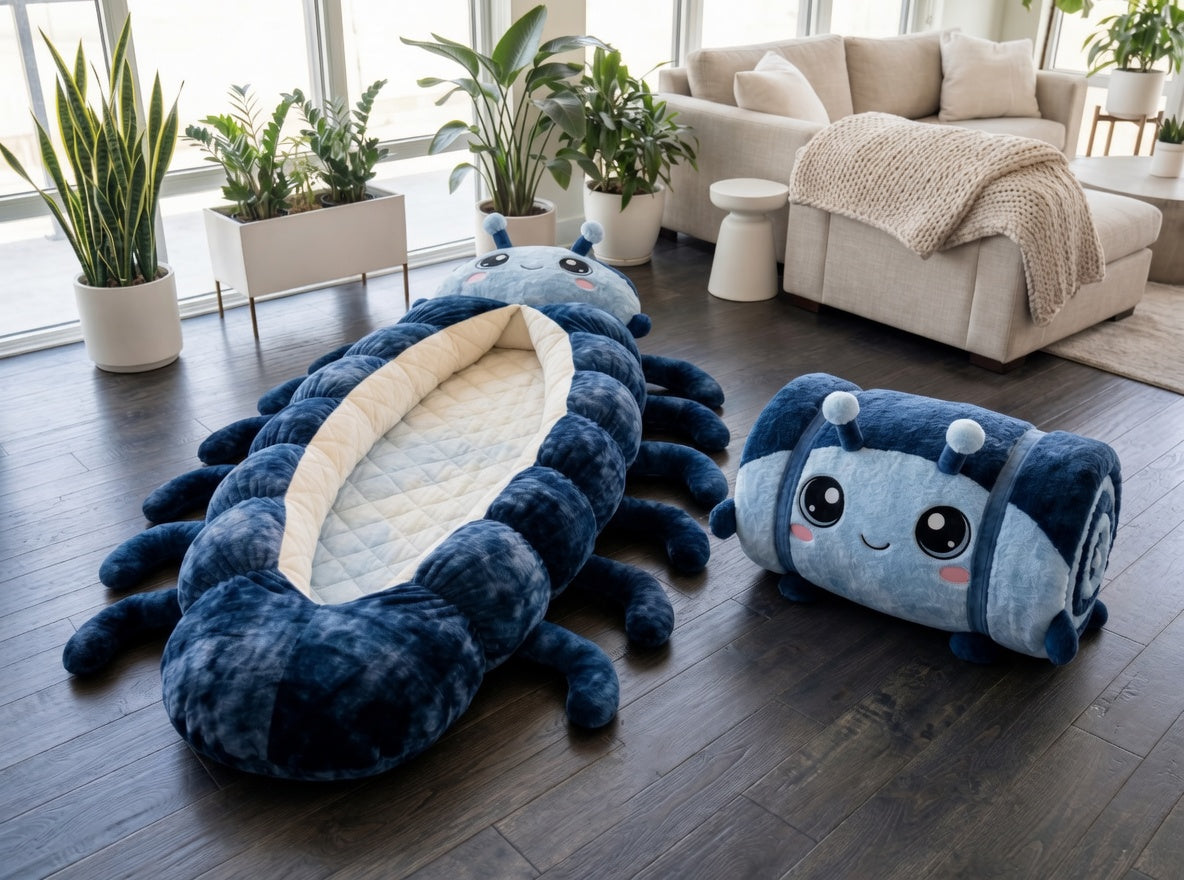 Caterpillar Cozy - The Softest And Most Fun Giant Bed in The World